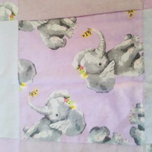NEW Handmade Elephant Quilt Crib Quilt